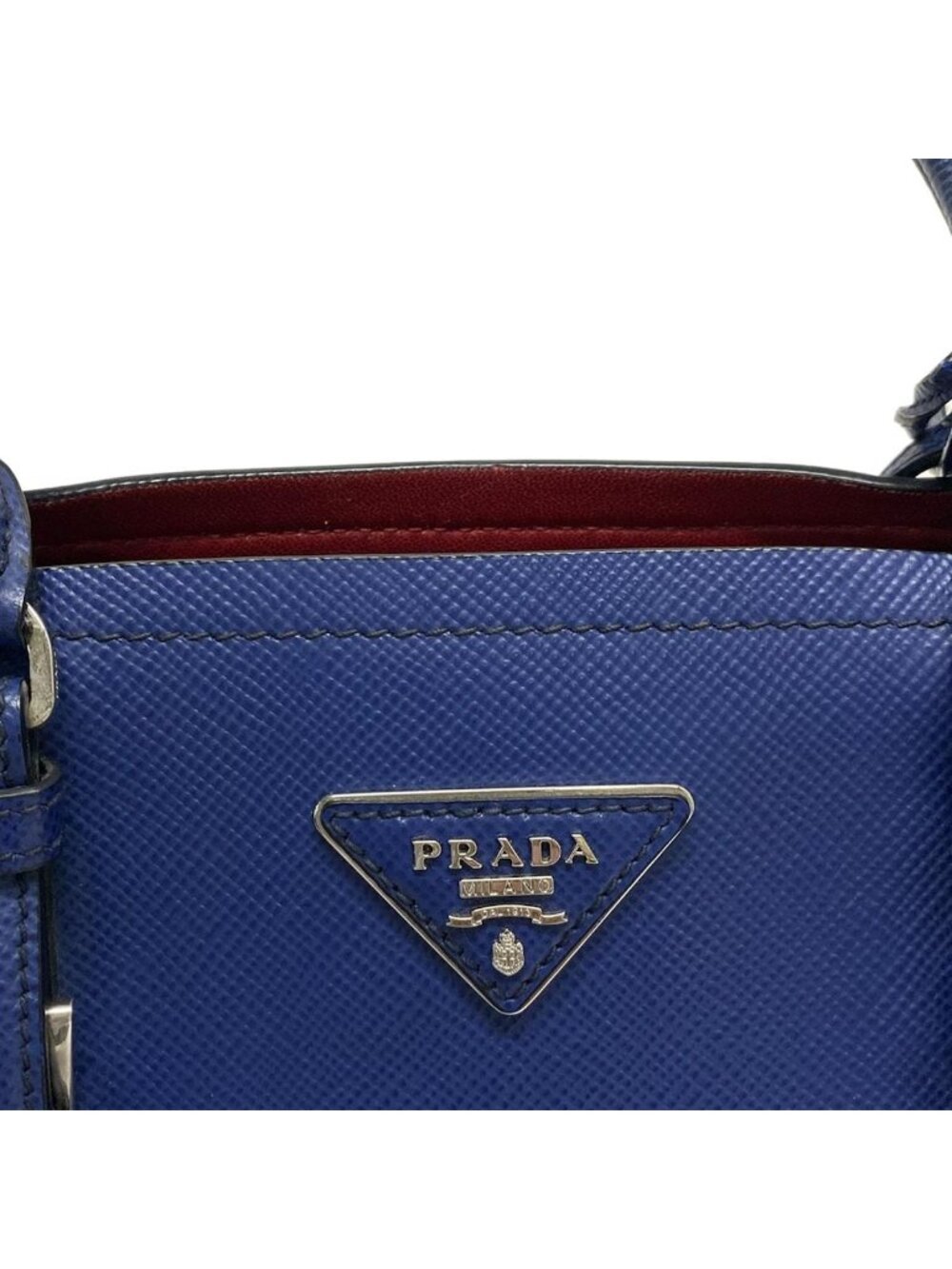 ★SOLD★ Prada Tote Blue Leather - Picture 15 of 15